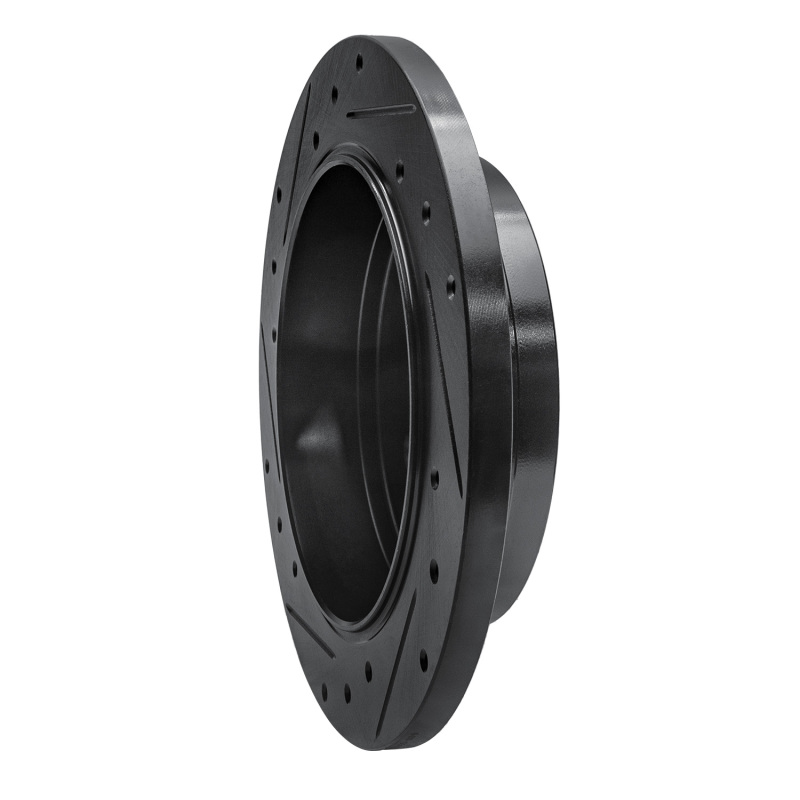 Mercedes-Benz ML320 Brake Rotor (1) - Rear Right - R1 Concepts - Drilled & Slotted - Black - `98-`05